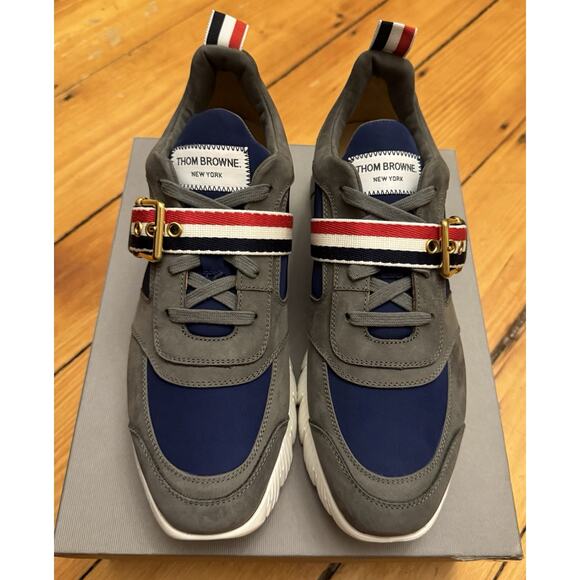 RARE! Brand New In Box $900 Thom Browne Suede Sneakers US 9.5, Made In Italy! main image 6
